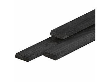 Zwart Gespoten Rhombus Regel Douglas 2x6.5 cm