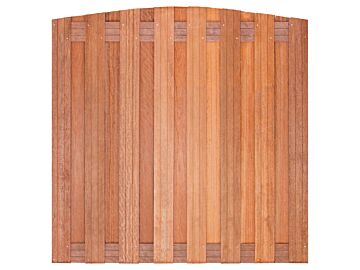 Tuinscherm Kampen toog hardhout 17-planks 180x180cm