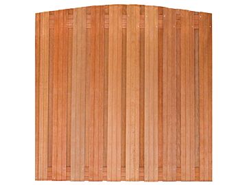 Tuinscherm Dronten Toog hardhout 21 planks 180x180cm