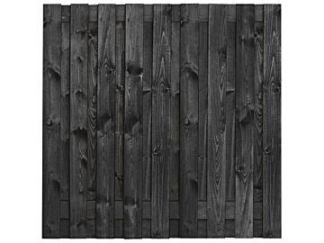 Tuinscherm Koblenz zwart gespoten 180x180cm
