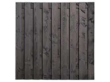 Tuinscherm Karin zwart geimpregneerd 19-planks 180x180cm