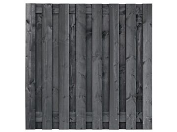 Tuinscherm Dalen zwart geimpregneerd 17-planks 180x180cm