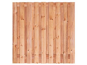 Tuinscherm Tanger Red Class Wood 19-planks 180x180cm