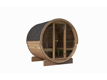Barrelsauna 205 x 180 cm Ergonomisch Thermowood