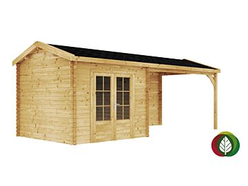 Blokhut Lofer 650 x 250 cm - 28mm