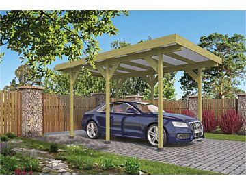 Houten carport enkel 300x500cm