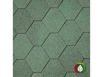 Dakshingles hexagonaal groen