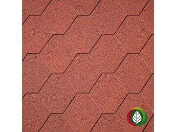 Dakshingles hexagonaal rood 