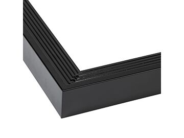 Aluminium daktrim buitenhoek zwart