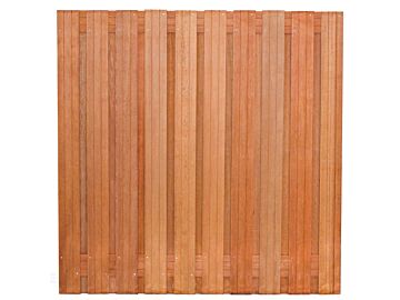 Tuinscherm Dronten hardhout 21 planks
