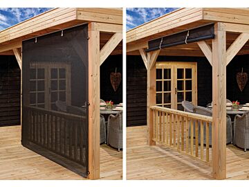 Egberdin zichtdoorlatend doek 300x244cm voor prieel en overkapping