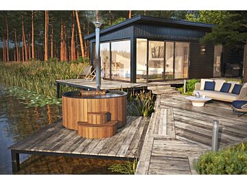 Hottub 200cm - interne kachel - Fiberglas binnenbak