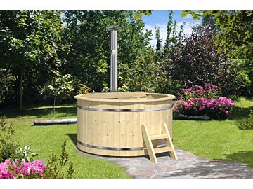 Hottub 200cm - interne kachel - Vurenhout
