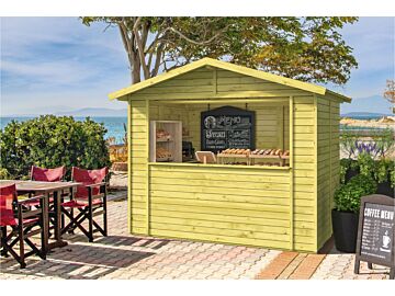 Houten Kiosk Vixen 266 x 175 cm - Geimpregneerd