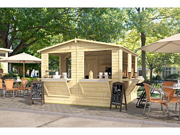 Houten Kiosk Moose 300 x 300 cm