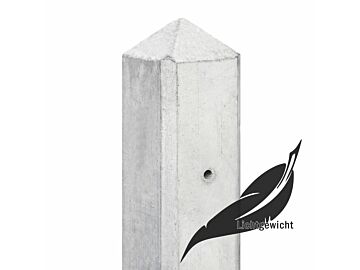 Betonpaal Amstel wit / grijs lichtgewicht 10 x 10 cm