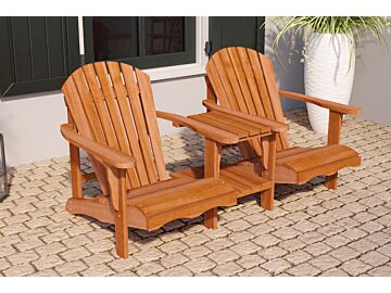 Loveseat Relax hardhout 177 x 89 x 93 cm