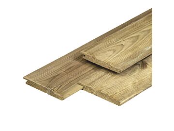 Rabatdelen grenen hout geimpregneerd 1.8x14.5cm
