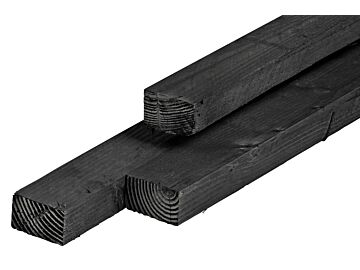Regel douglas zwart geïmpregneerd 4.5x7.5x400cm