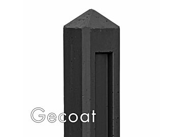Betonpaal Hunze antraciet gecoat diamantkop 10 x 10 x 145 cm