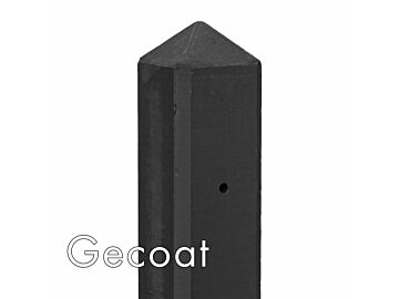 Betonpaal Schie antraciet gecoat diamantkop 10 x 10 x 280 cm