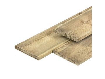 Tuinplank schutting geimpregneerd grenen hout 1.7x14cm