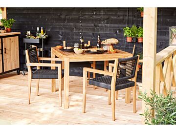 Tuintafel Vierkant B100xD100xH75cm