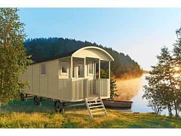 Zigeunerwagen XL / Pipowagen Jimmy met veranda 240x840cm