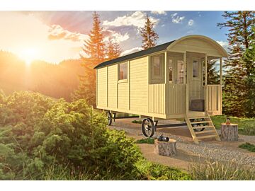 Pipowagen / Zigeunerwagen Kathy met veranda 240x500cm