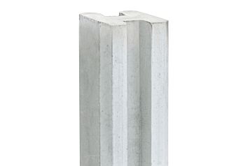 Sleufpaal wit/grijs 10x10cm betonsysteem Vecht