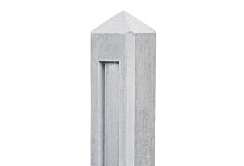 Betonpaal Hunze wit / grijs diamantkop 10 x 10 x 145 cm