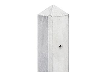 Betonpaal Geul wit / grijs diamantkop 10x10x280cm