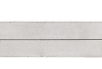Motiefplaat blokhutprofiel wit / grijs 26 x 3.5 x 184 cm
