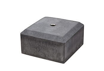 Betonpoeren Antraciet 18x18x10cm / halve betonpoer - M20