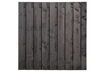 Tuinscherm Karin zwart geimpregneerd 19-planks 180x180cm