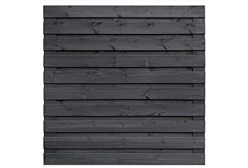 Tuinscherm Kassel zwart gespoten 21-planks 180x180cm