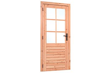 Enkele deur met glas Red Class Wood 100 x 205 cm - Linksdraaiend