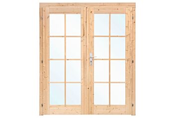 Dubbele deur met ramen 166.5 x 196 cm