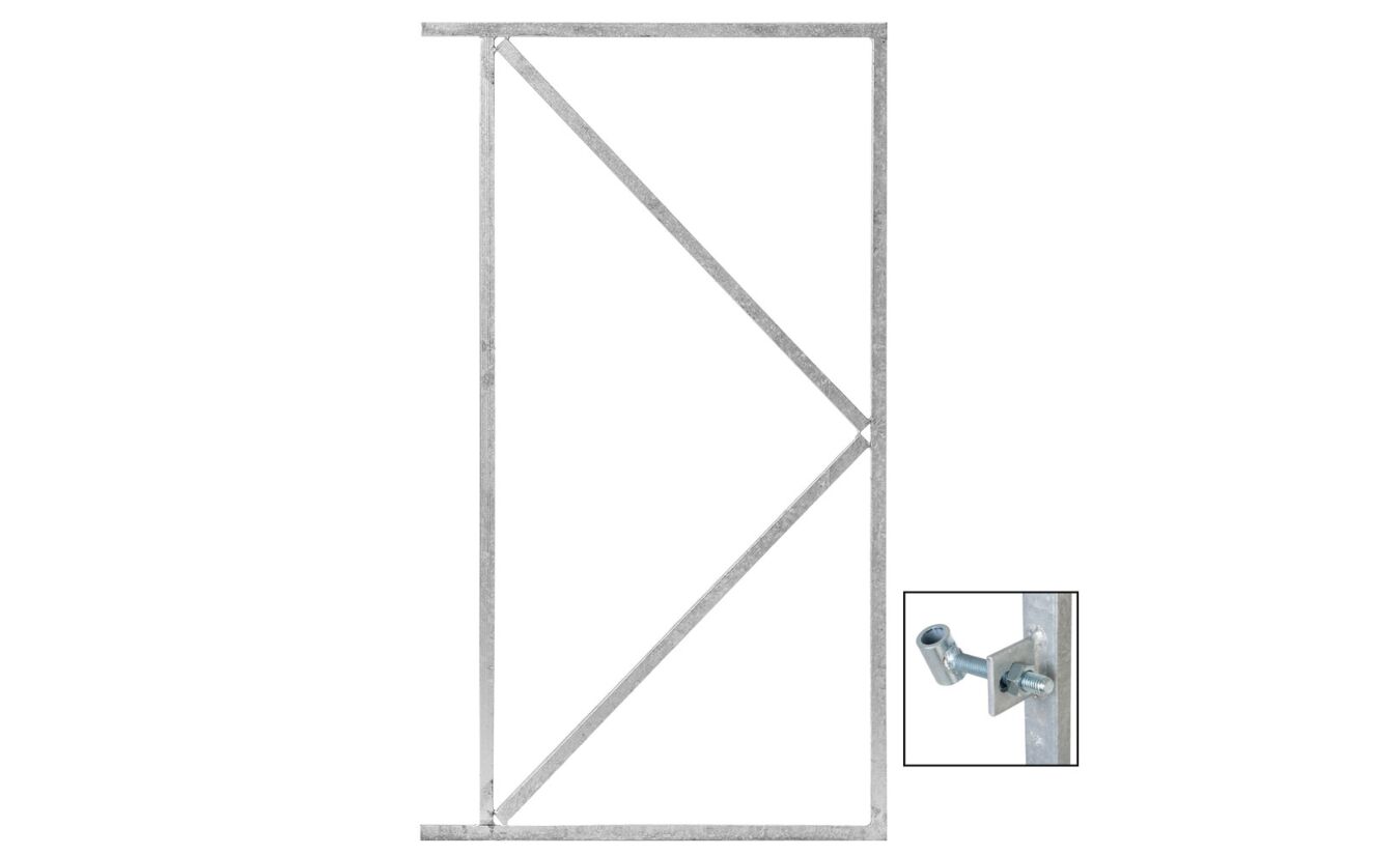 IJzeren frame voor zelfbouw schuttingdeur 110cm breed