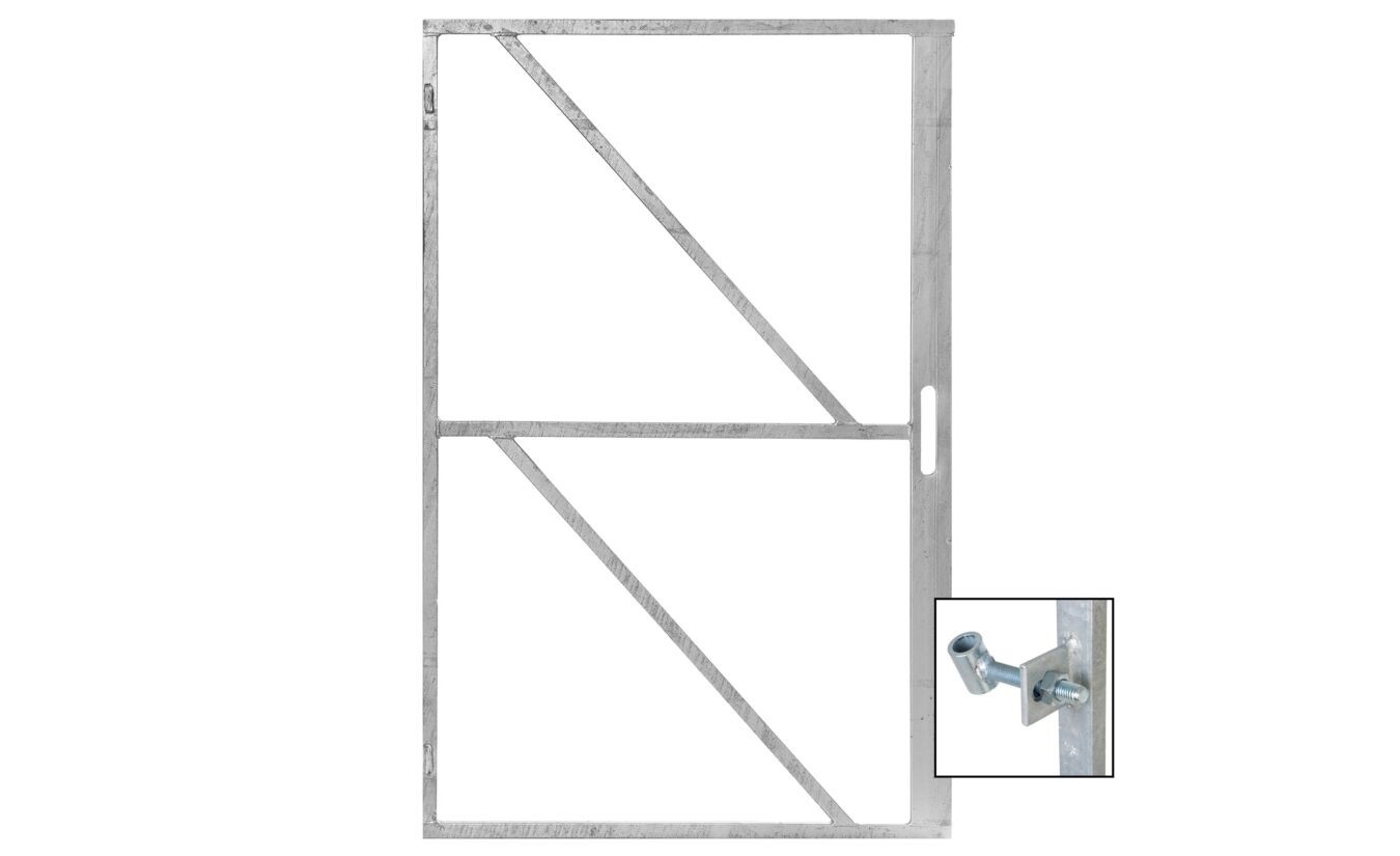 IJzeren deurframe met slotkast 100cm breed en 155cm hoog