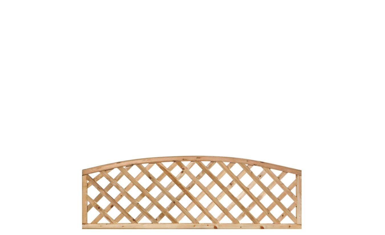 Trellis scherm diagonaal met toog lijst geimpregneerd hout 60x180cm
