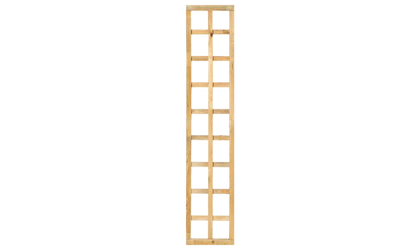 Trellis scherm recht met lijst geimpregneerd hout 180x40cm