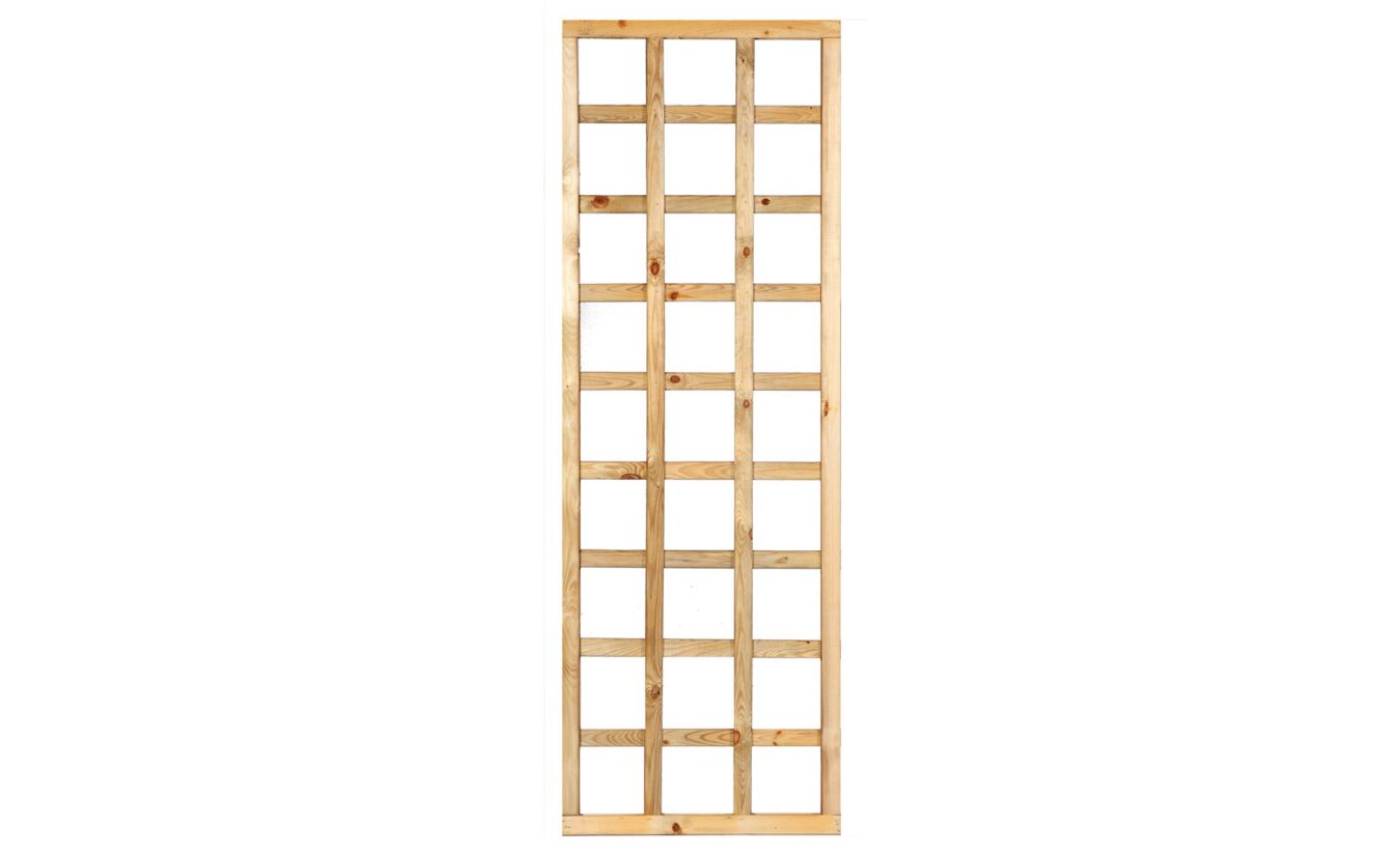 Trellis scherm recht met lijst geimpregneerd hout 180x60cm