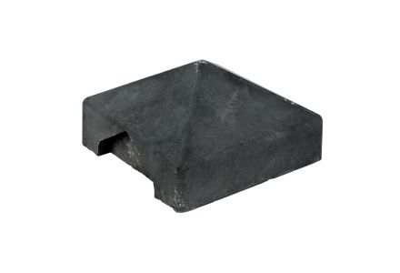  Afdekpet beton antraciet sleufpaal t-afwerking