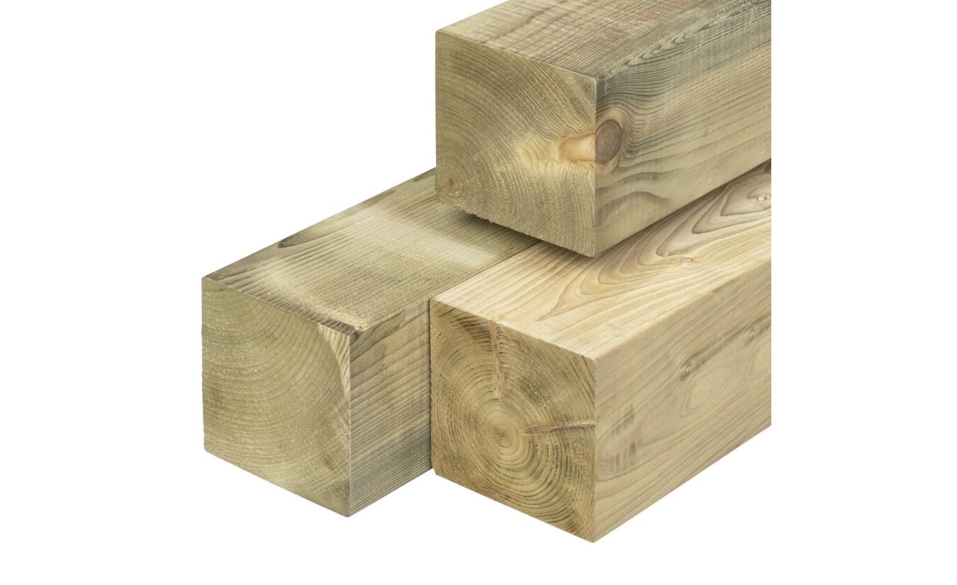 Tuinpaal Noord Zweeds vuren 13.8x13.8x300cm