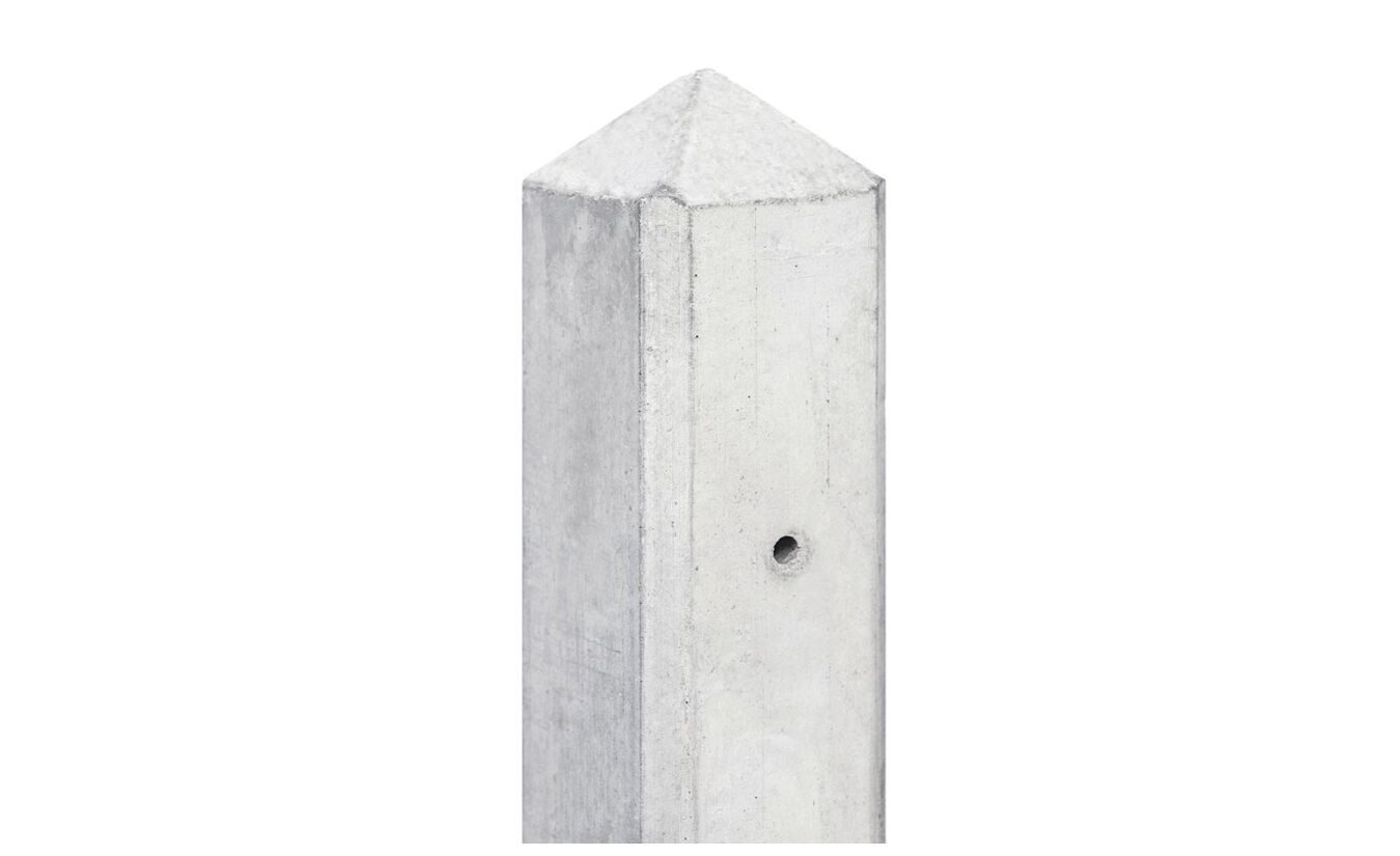 T-paal wit-grijs diamantkop 10x10x280cm IJssel