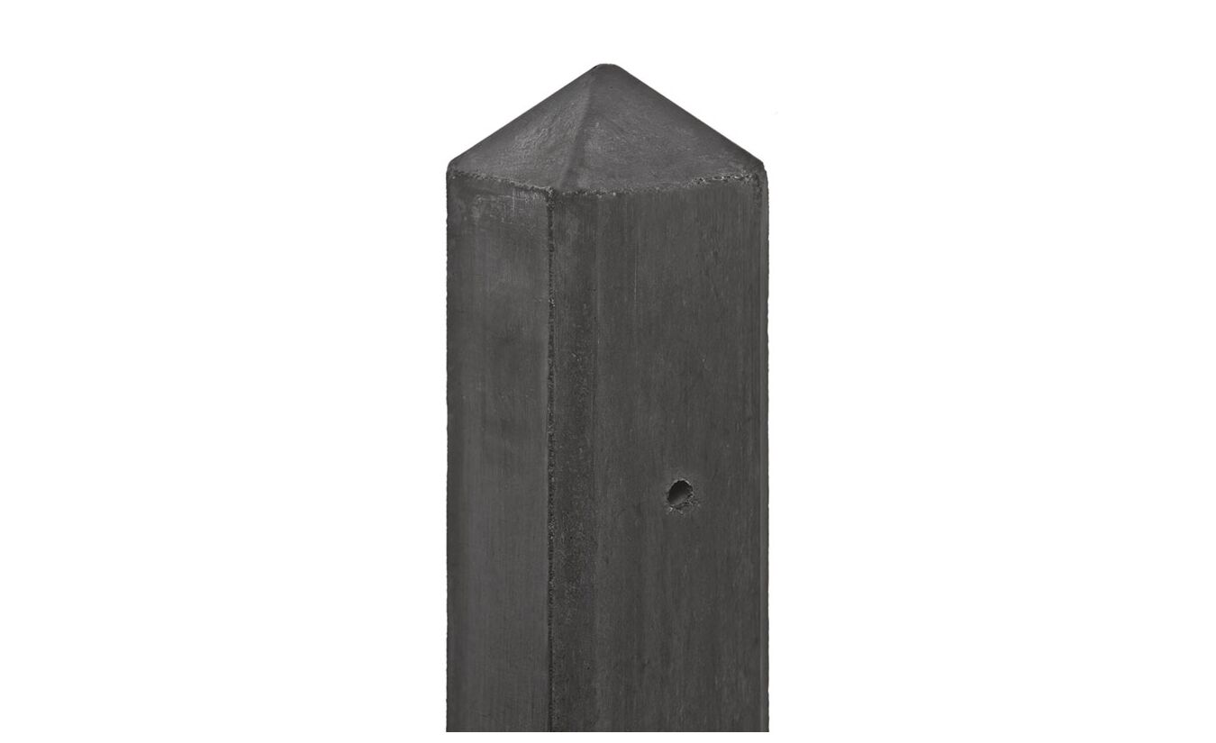 Driesprong paal antraciet diamantkop 10x10x190cm IJssel