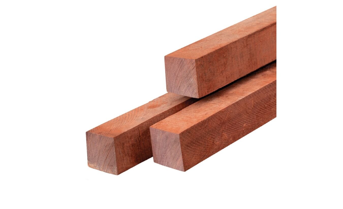 Tuinpaal hardhout Azobe 7x7x275cm