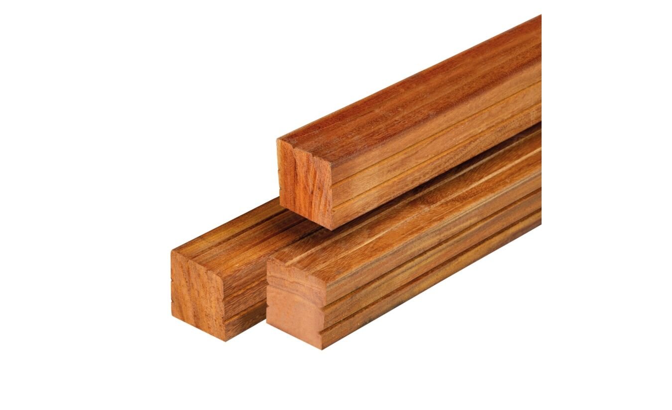 Tuinpaal hardhout Azobe 8.5x8.5x300cm
