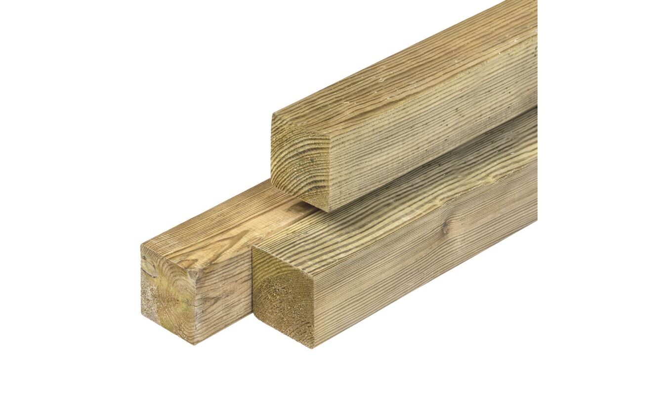 Tuinpaal geimpregneerd hout 6.8x6.8x300cm